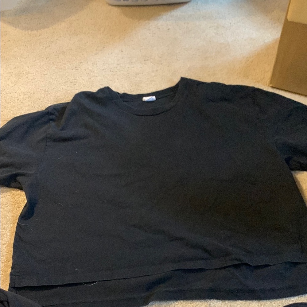 Gap Black Cropped T-Shirt